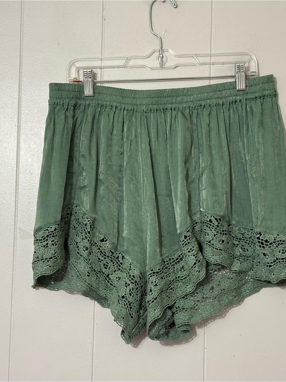 Free People Intimately Midnight Muse Sleep Shorts London Frost XL Lace Trim - Picture 4 of 7